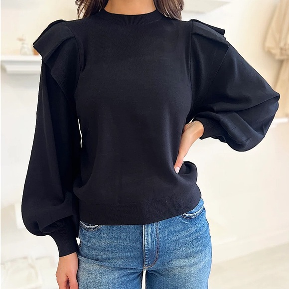 Marie Oliver Sweaters - Marie Oliver Remi Popover in Black